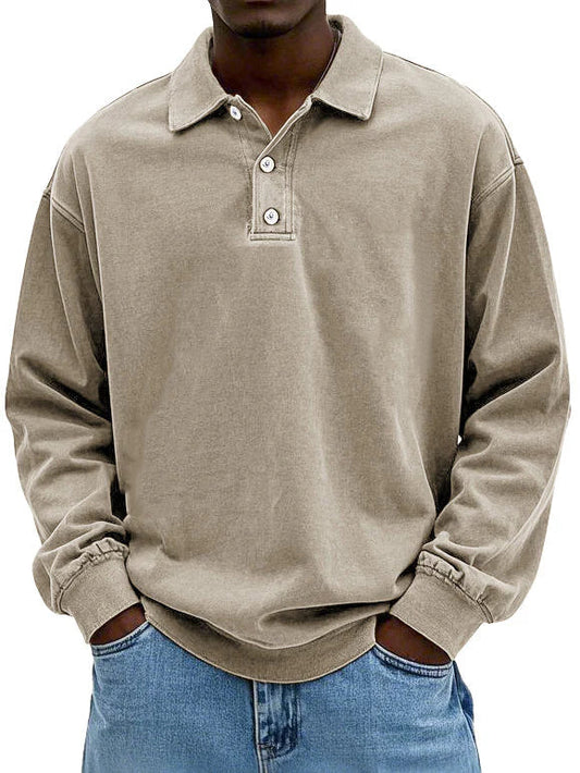 Smart casual long sleeve Polo shirt