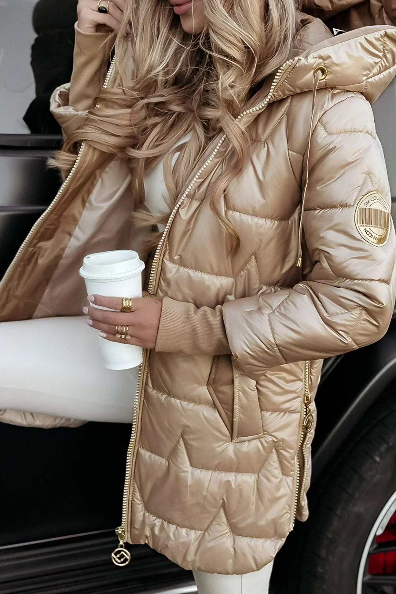 Marisa | Elegant winter coat with hood and lining