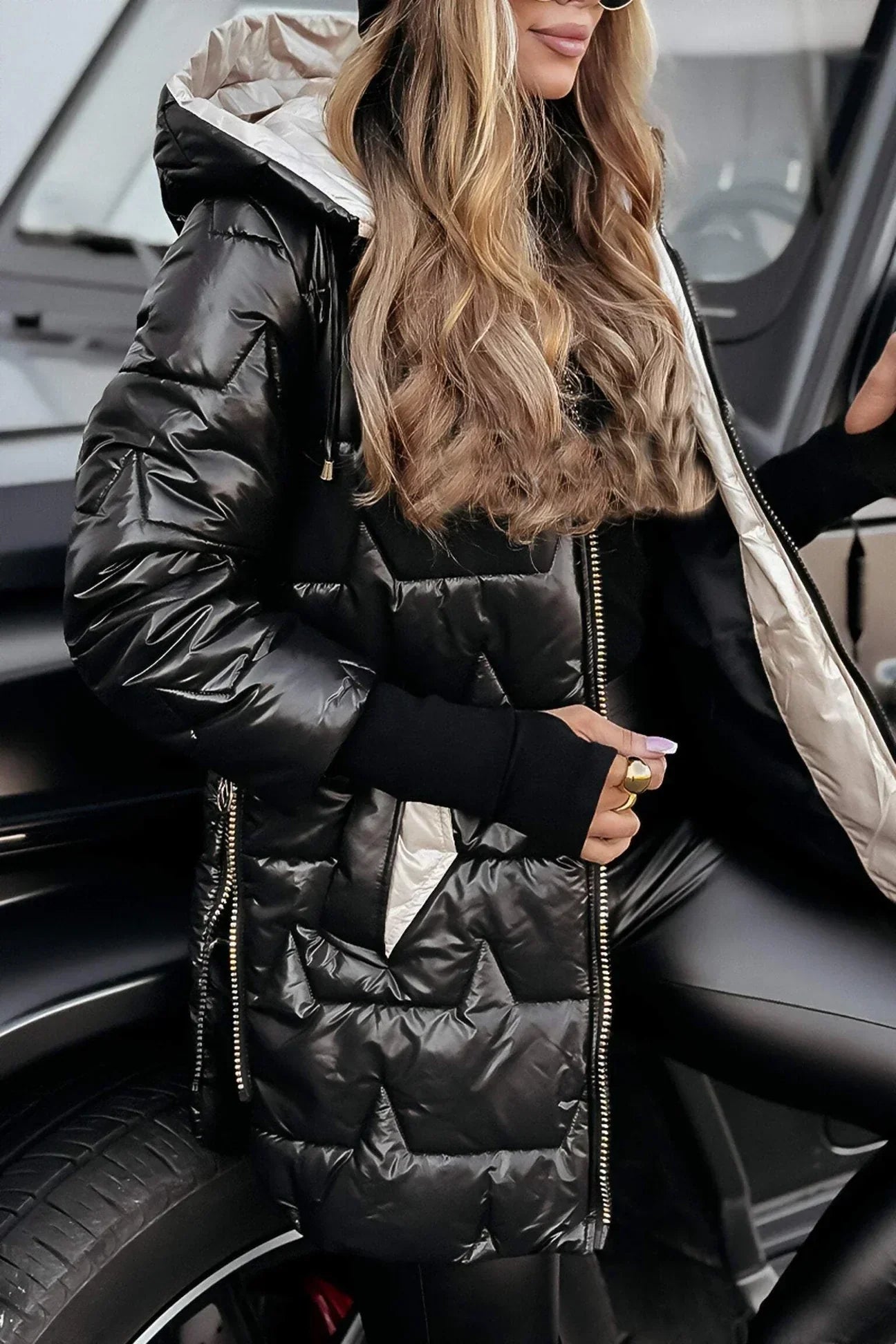 Marisa | Elegant winter coat with hood and lining