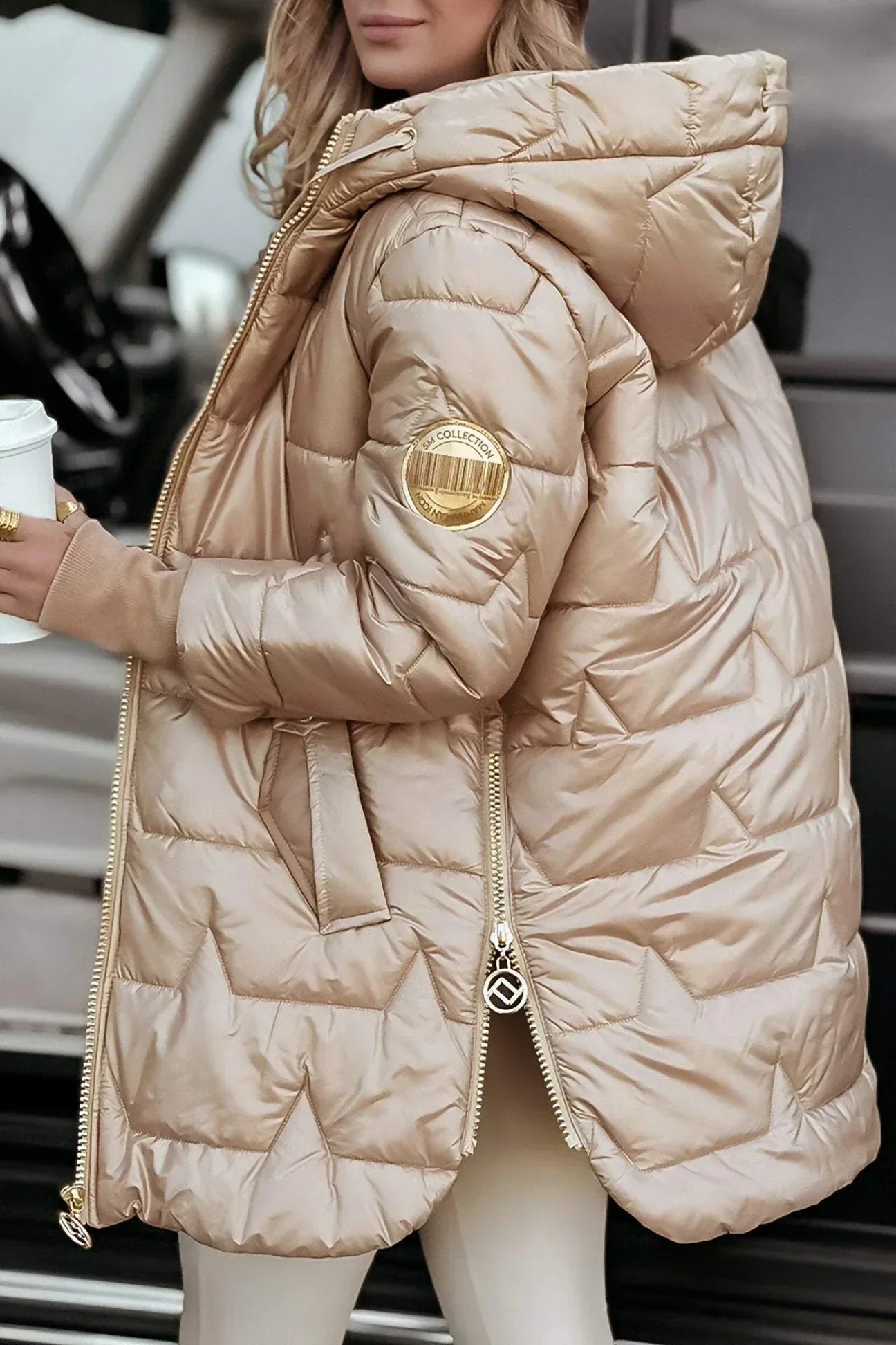 Marisa | Elegant winter coat with hood and lining