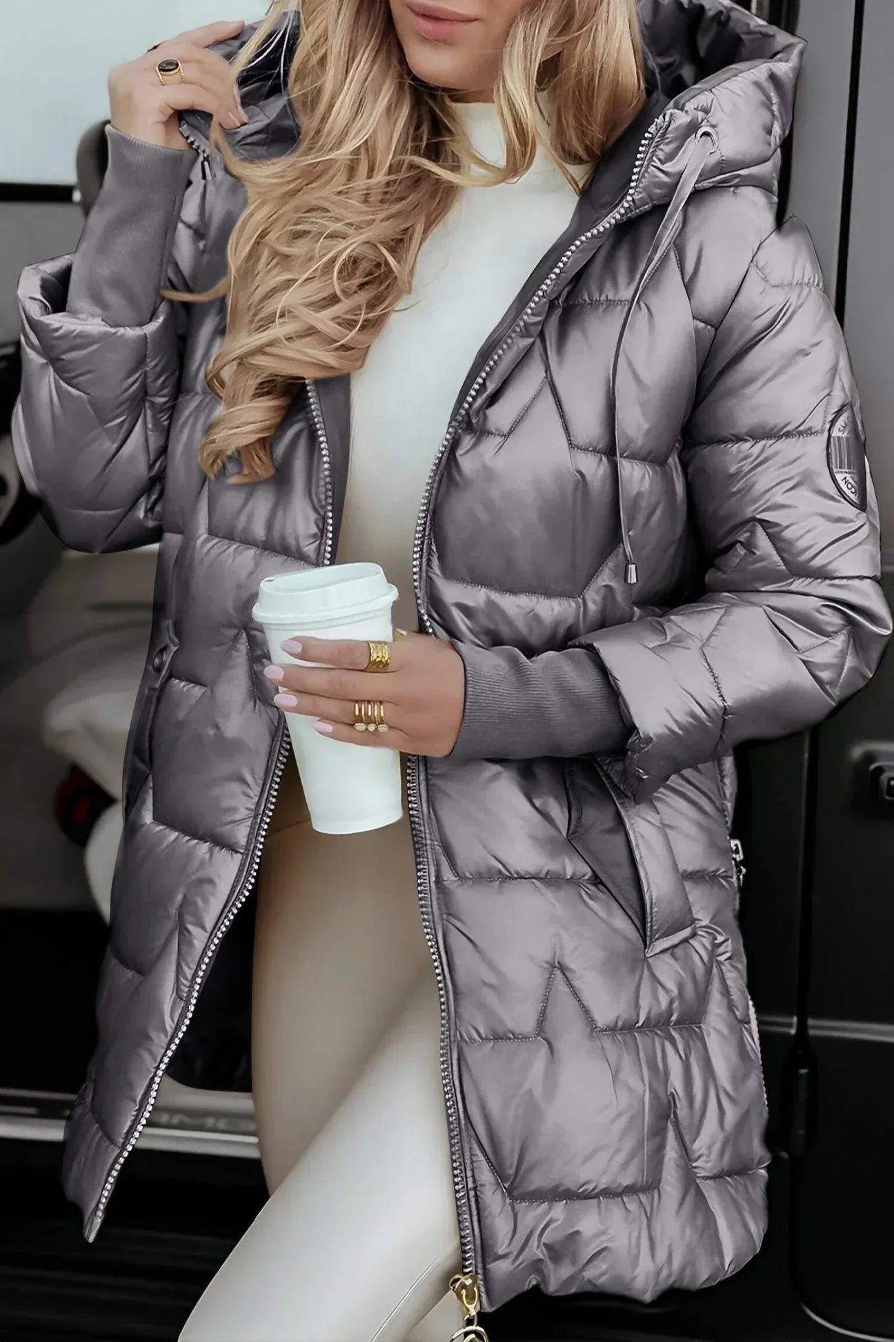 Marisa | Elegant winter coat with hood and lining