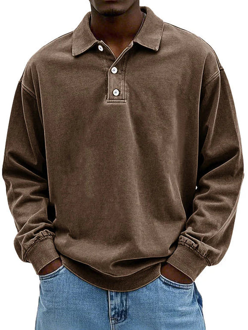 Smart casual long sleeve Polo shirt