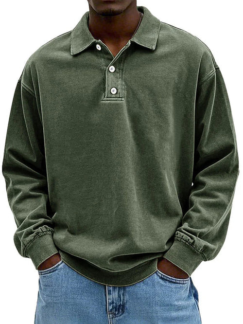 Smart casual long sleeve Polo shirt