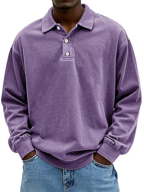 Smart casual long sleeve Polo shirt