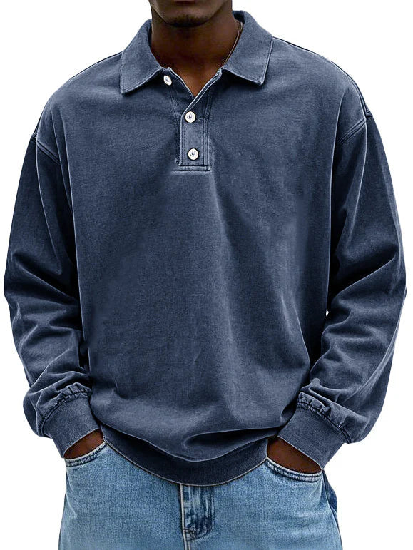 Smart casual long sleeve Polo shirt